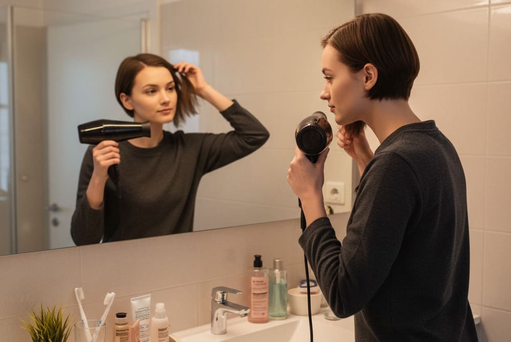 Укладка стрижки