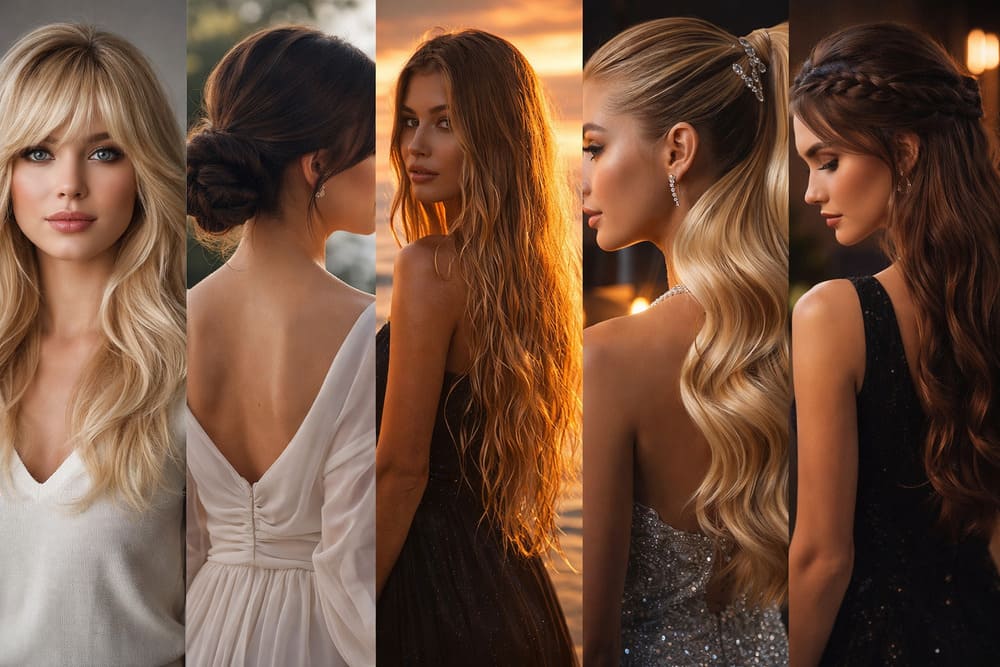Прически на длинные волосы